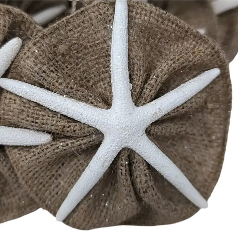 Christmas Starfish 6 foot Garland Holiday Coastal Collection Cottagecore NEW NWT